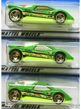 3 Hot Wheels #959 Game Over Series 3/4 SPEED BLASTER Green,Gold Lot NEW #D-22